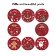 thumbnail image 3 of Rollo de pegatinas navideñas, 500 piezas, etiquetas circulares navideñas, etiquetas decorativas para sobres, tarjetas, cajas de regalo, 3 of 5