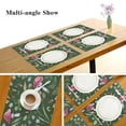 thumbnail image 3 of GZHJMY Placemats Set of 4,Mushrooms Leaves Heat-Resistant Non-Slip Double Sided Washable Kitchen Dining Table Mats for Kitchen Table Decoration, 12"x18", 3 of 6