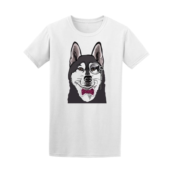 Classy Siberian Husky Sketch Tee Men's -Image by Shutterstock
