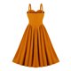 thumbnail image 3 of Puntoco Vestidos Mujer Verano Estilo Retro Temperamento Falda Larga con Cintura Ajustada V-Cuello Vestido Grande, 3 of 8