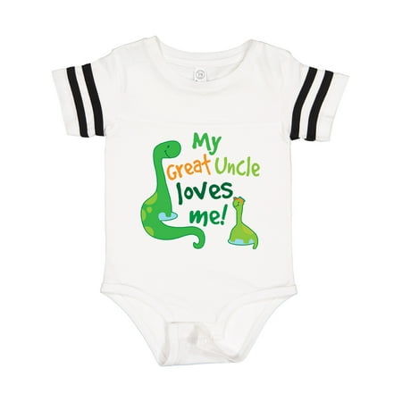 

Inktastic My Great Uncle Loves Me Nephew Gift Baby Boy Bodysuit