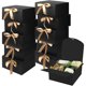 thumbnail image 1 of 10 Cajas de Regalo de Boda, 350gsm, Cajas de Regalo de Papel, con Bodas y Fiestas, Baby Shower, Halloween, Navidad, para Dulces/Aperitivos (Negro, 20x20x10cm), 1 of 4