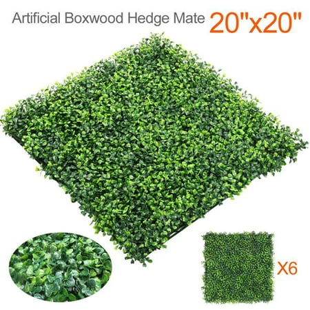 Easyfashion 20" x 20" Artificial Greenery Panels (6 Pieces)