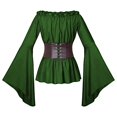 thumbnail image 3 of JFGHDG Medieval Dress for Women Pirate Dress Corset Dress for Women Vintage Dresses Gothic Dresses for Women Retro Dresses for Women Vintage Formal Dresses for Women Vintage Cocktail Dress Green Xl, 3 of 4