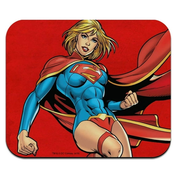 Superman Supergirl Character Low Profile Thin Mouse Pad Mousepad