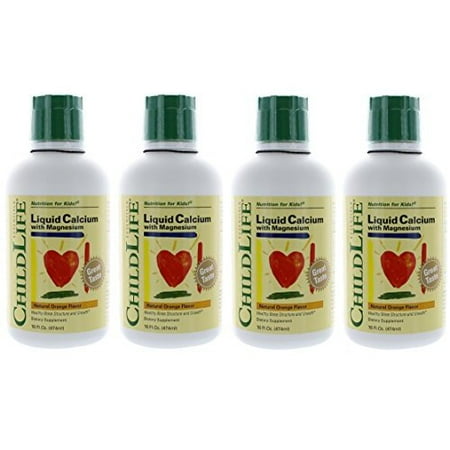 Liquid Calcium with Magnesium 16 oz by ChildLife Essentials,Pack of