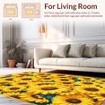 thumbnail image 2 of Ultra Soft Area Rug, Radiant Floral Celebration Design, Non Slip, Stain Resistant, Washable Area Rugs for Living Room, Bedroom(Yellow, 5X7), 2 of 8