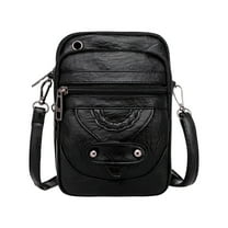 Tainini Retro Shoulder Bag Mini Small Bag Multi-compartment Large Screen Cell Phone Bag Women' Cell Phone Bag Coin Purse