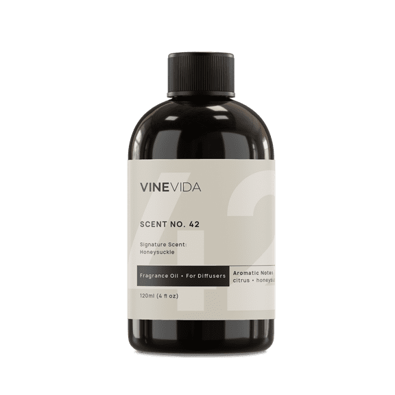 VINEVIDA Scent NO. 42, Signature Scent: Honeysuckle Fragrance Oil for Cold Air Diffusers, 4 Fl Oz