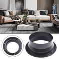thumbnail image 2 of Duct Connector Square Flange ABS Plastic for 100-250mm Dia Hose Check Valve, 2 of 5