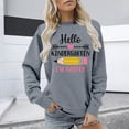 thumbnail image 2 of Tittly First Day Of School Teacher Shirts for Women, Sweatshirts for Men, Happy To See Your Face Sweatshirt, Womens Pullover Sweatshirts, Women Back To School Sweatshirt Gray S, 2 of 7
