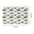 thumbnail image 3 of Non Slip Door Mat, Black White Snail Print Fast Drying Bath Tub Mats, Absorbent Bathroom Rugs Entrance Welcome Mat, Bath MatS for Tub, Floor, Home, Kitchen, Hotel,16x24in, 3 of 6
