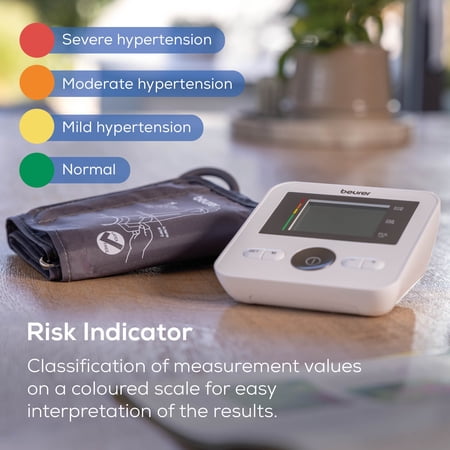 BM27 Upper Arm Blood Pressure Monitor, 120 Memory Sets, Irregular Heart Rate Detection, Apple Health Compatible