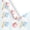 Light Blue Gingham Stripe, variant on Pink Check Apple Bow Lace Heart Wrapping Paper, 22x58 Inch Coated Craft Paper, Sweet Coquette Pastel Decorative Sheet for Gift Wrap Scrapbook Journal Collage