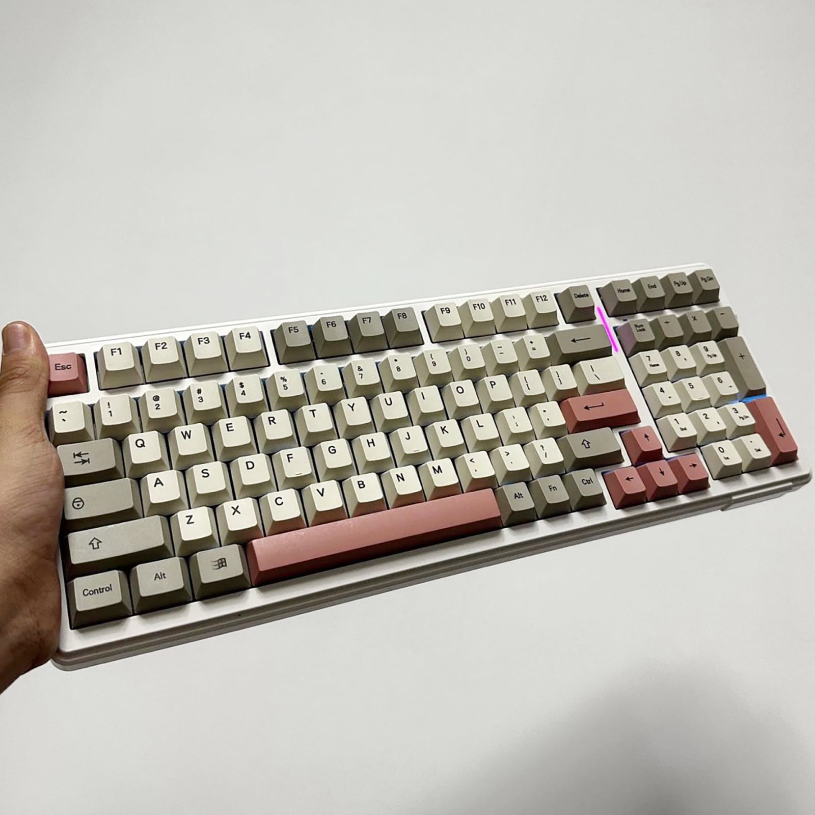 149key Keycaps Retro 9009 Theme with Backlighting for Mechanical Keyboards English/Korean/Japanese/Russian