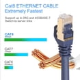 thumbnail image 2 of Cable Lan de red Ethernet RJ45 Cat8 chapado en oro portátil, cable de conexión RJ45, práctico azul dedicado para enrutador JShteea Nuevo, 2 of 9