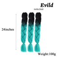 thumbnail image 2 of Crochet Jumbo Braiding Synthetic Box Twist Braids Hair Extensions Kanekalon Twist Braiding Hair for Women and Girls(Pack of 3) (A16), 2 of 4