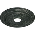 thumbnail image 3 of Ekena Millwork 15 3/8"OD x 3 5/8"ID x 1"P Federal Ceiling Medallion (Fits Canopies up to 8 1/2"), Hand-Painted Painted Turtle Crackle, 3 of 6