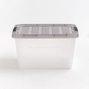 IRIS 32 Qt. Plastic Storage Bins with Lids, Stackable Storage Containers, Totes, 5 Pack