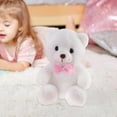 thumbnail image 4 of Oso de lámpara de noche perfke Juguetes de peluche blanco, 4 of 8
