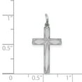 thumbnail image 3 of Sterling Silver Laser Designed Cross Pendant Charm, 3 of 4