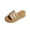 Gold, variant on Platform Slip on Espadrille Sandals for Women Wedges Slides Bohemia Sandals Flatform Open Toe Beach Sandals Brown 9
