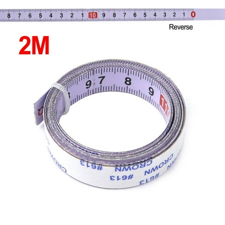 

Self Adhesive Stainless Steel 2M Metric Measuring Tape Ruler For Woodworking