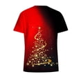 thumbnail image 4 of Chemises de Maternité Femmes Manches Courtes Col en V Hauts Uniforme Arbre de Noël Imprimé Poches Blouse Robe d'Allaitement Blouses pour Femmes en Liquidation, 4 of 5