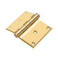 thumbnail image 2 of Deltana Dhs3035 3" X 3.5" Solid Brass Square Corner Plain Bearing Half-Mortise Hinge -, 2 of 2