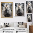 thumbnail image 4 of Designart "Grey Avant-Garde Ballet Woman" Fashion Framed Wall Art - Glam Grey Ballet Entryway Framed Wall Art, 4 of 6