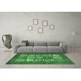 thumbnail image 3 of Ahgly Company Indoor Rectangle Abstract Emerald Green Modern Area Rugs, 8' x 10', 3 of 4