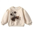 thumbnail image 2 of Birdeem Chandails en Tricot pour Filles Mode Enfants Chandail Col Rond Épais 1-8 Ans, 2 of 12