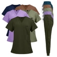 thumbnail image 1 of Ropa de manga corta para el lavado de manos en color para sala de operaciones, ropa de enfermera para el cuidado de la piel de mujer, ropa de aislamiento para cirujanos, monos, 1 of 5