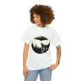 thumbnail image 4 of Cat With UFO Unisex Heavy Cotton Tee, 4 of 12