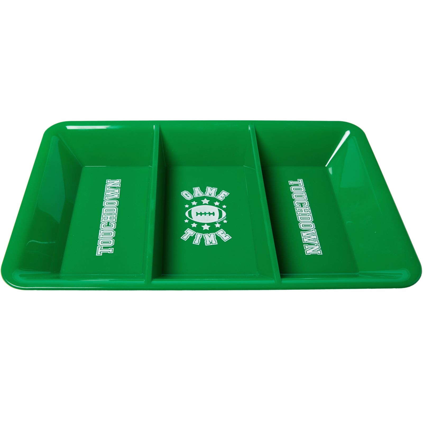 amscan Silver Rectangular Plastic Serving Platters-3 Pcs