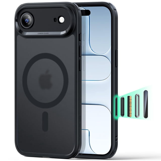 Funda ESR para iPhone 17 Air, resistente a golpes, compatible con MagSafe, negra