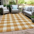 thumbnail image 6 of Addison Rugs Chantille Indoor/Outdoor Transitional Plaid Orange Washable Rectangle Rug, 9' x 12', 6 of 6