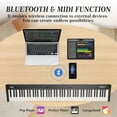 thumbnail image 4 of QinaQin 88-Key Full-Size Semi-Weighted Electronic Keyboard Piano Set, Portable Digital Piano, 4 of 8