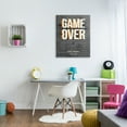 thumbnail image 2 of Stupell Industries Game Over Gamer Phrase Retro Controller Brick Pattern, 30 x 40, Designed by Angela Nickeas, 2 of 6