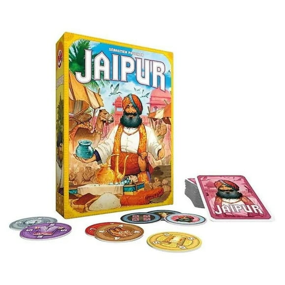 Jaipur Strategy Game Jaipur Two Player Trading Game Businessman Playing Cards Family Friendly Party Game For Kids