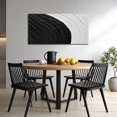 thumbnail image 3 of Modern Abstract 3D Textured Black White Wall Art for Living Room - Canvas Art Hand Painting Picture Artwork Wall-Decor for Bedroom Size 40x20 inches, 3 of 8