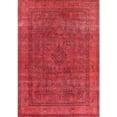 thumbnail image 1 of Ahgly Company Indoor Rectangle Mid-Century Modern Red Oriental Area Rugs, Swatch Sample, 1 of 6