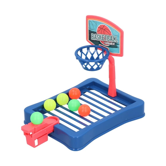 Finger Ejection Basketball Game, Stress Relievinfg Unique Structure Easy To Play Desktop Basketball Game for Intelligence Training for Gift Toy for Kids Blue