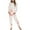 White, variant on Honeeladyy Savings New Women's Fashion Tie-Dye Print Long-Sleeved Trousers Pajama Set Two-Piece
