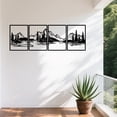 thumbnail image 6 of 4 PCS Metal Mountain Wall Art, Metal Mountain Forest Wall Decor, Rustic Nature Home Wall Art Sculpture for Office Living Room Bedroom(11"x15.7"), 6 of 7