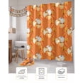 thumbnail image 7 of Fall Shower Curtain Orange Pumpkins Bathroom Curtains with Hooks, Waterproof Fabric Autumn Maple Leaf Thanksgiving Bath Shower Curtains Set for Bathroom Bathtubs Decor 36x72 Inch, 7 of 7