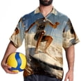 thumbnail image 4 of Surfing in Summer Men's Short Sleeve Beach Shirts, Casual Printed Button Down Poplin Shirt Summer., 4 of 6