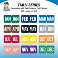 thumbnail image 6 of - File Folder Month Labels, January, Tab Products - TMLV Series Stickers, Dark Green, 1/2" x 1", 500/Roll, 6 of 9