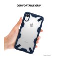 thumbnail image 7 of Ringke Fusion-X Case Compatible with iPhone XR, Transparent Hard Back Shockproof Advanced Bumper Cover - Navy, 7 of 7