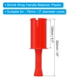 thumbnail image 2 of Unique Bargains Poignée de Rétractage de 10 Pouces, 2 Pcs Distributeur de Pellicule Extensible Distributeur de Film Extensible Petite Main pour Emballage de Meubles, Rouge, 2 of 5